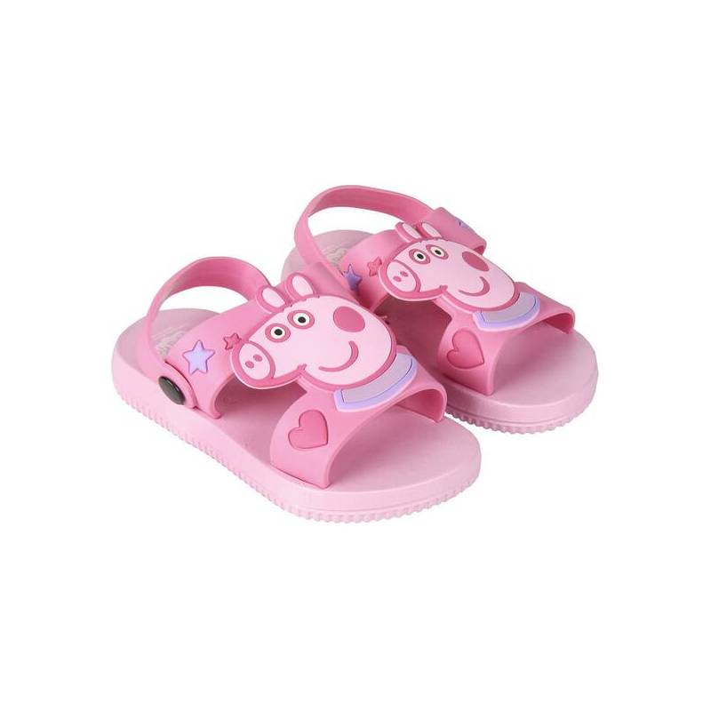 sandalias playa peppa pig rosa