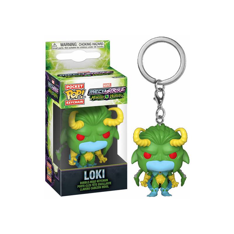 llavero pocket pop marvel monster hunters loki