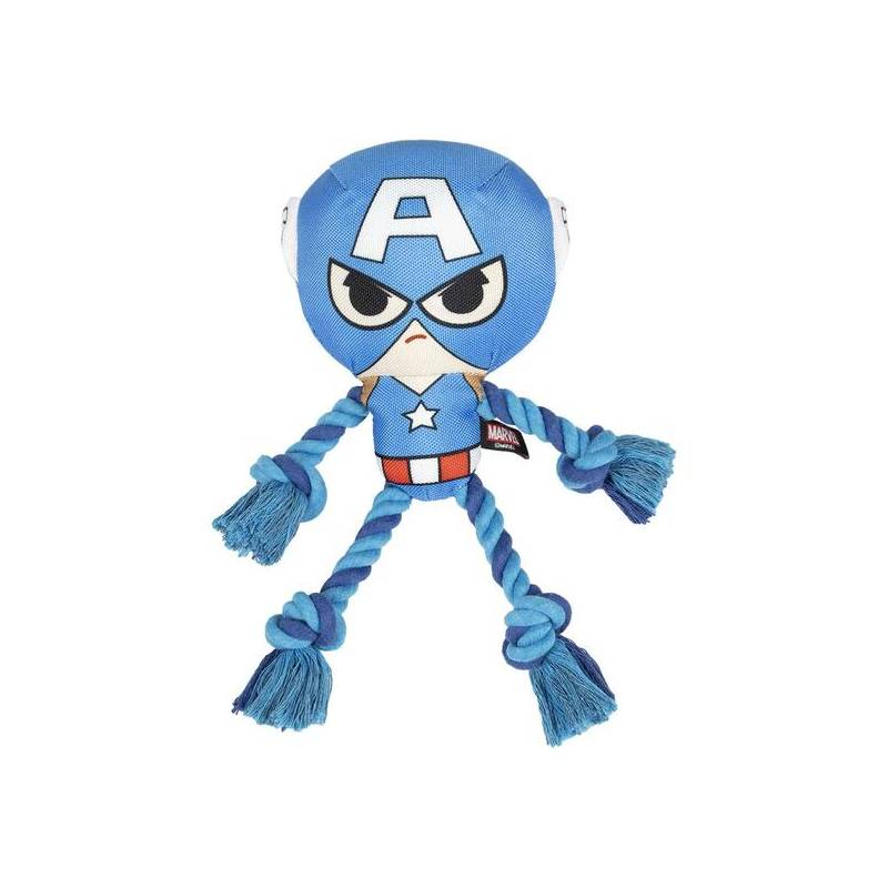 cuerda dental para perro avengers capitan america blue