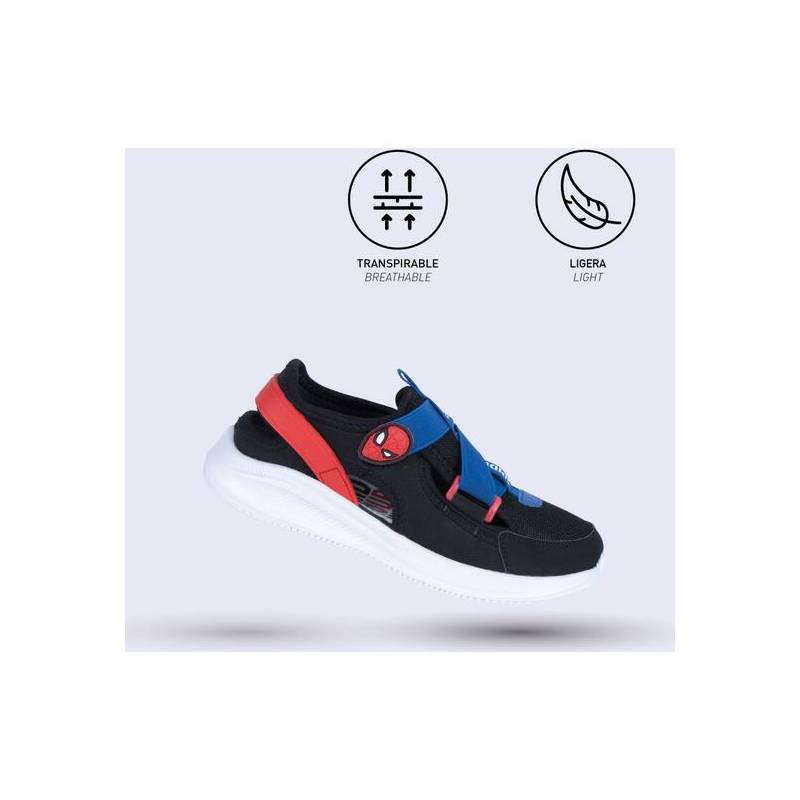 deportiva suela ligera eva técnica spiderman black