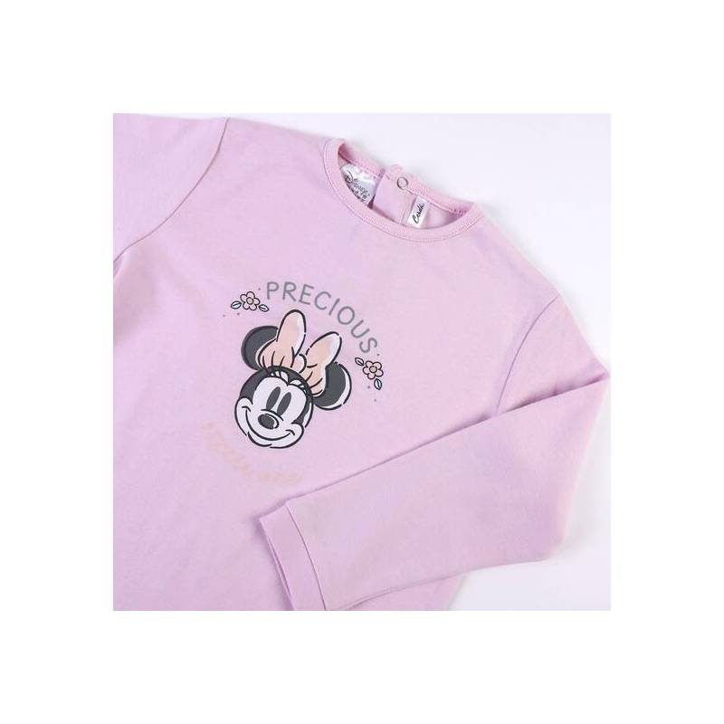 pijama largo velour cotton minnie blue