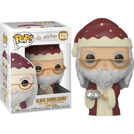 figura pop harry potter holiday dumbledore