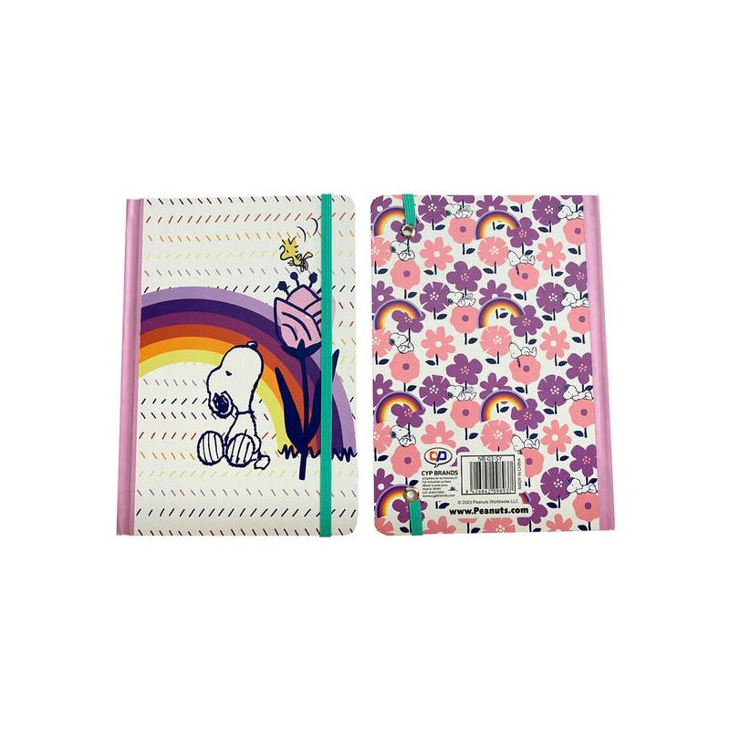 libreta a5 arco iris snoopy