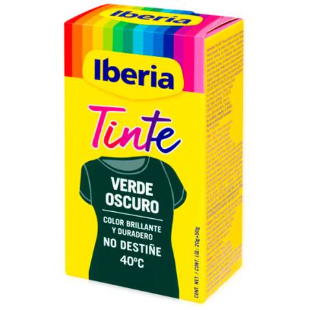 iberia tinte para ropa verde oscuro