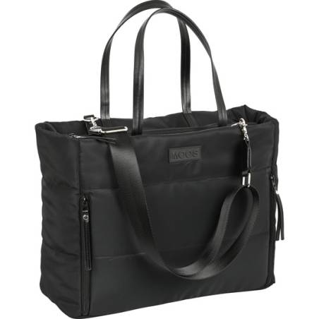 bolso con bolsillo para portatil 141 moos capsula acolchado negro