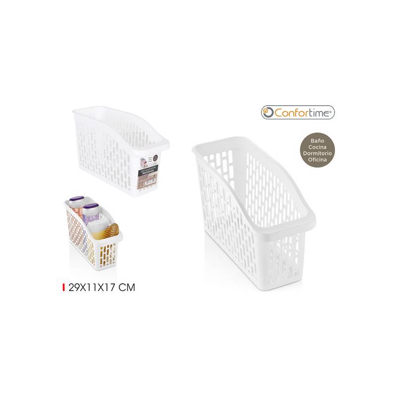 organizador multiusos plástico 29x11x17cm confortime