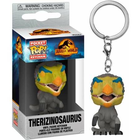 llavero pocket pop jurassic world 3 therizinosaurus